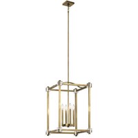 Elstead Cayden HäNgeleuchte E14 4-Fach 66Cm Naturmessing