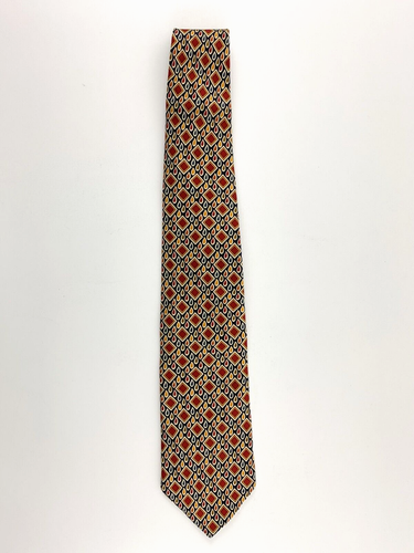 Brooks Brothers Herren-Krawatte. Mehrfarbiges Diamant- & Tränenmuster. Seide sehr guter Zustand! - Bild 4 von 5