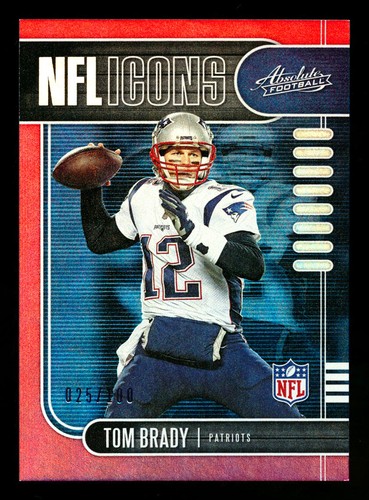 2019 Panini Absolute Football Spectrum Red Tom Brady #3