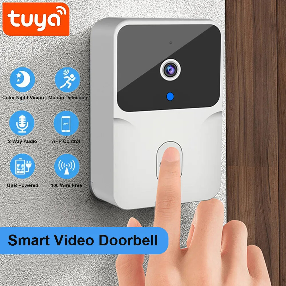 Video Doorbell Wireless HD Camera PIR Motion Detection Alarm Security Door Bell-image