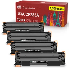 4x 83A CF283A Black Toner for HP CF283A LaserJet Pro M201dw M202n M220dw Printer