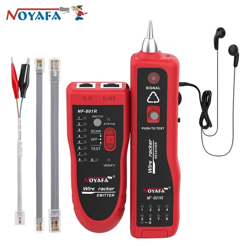 Network Cable Tester Ethernet LAN Telephone Wire Tracer RJ45 RJ11 Line Finder - Picture 2 of 11