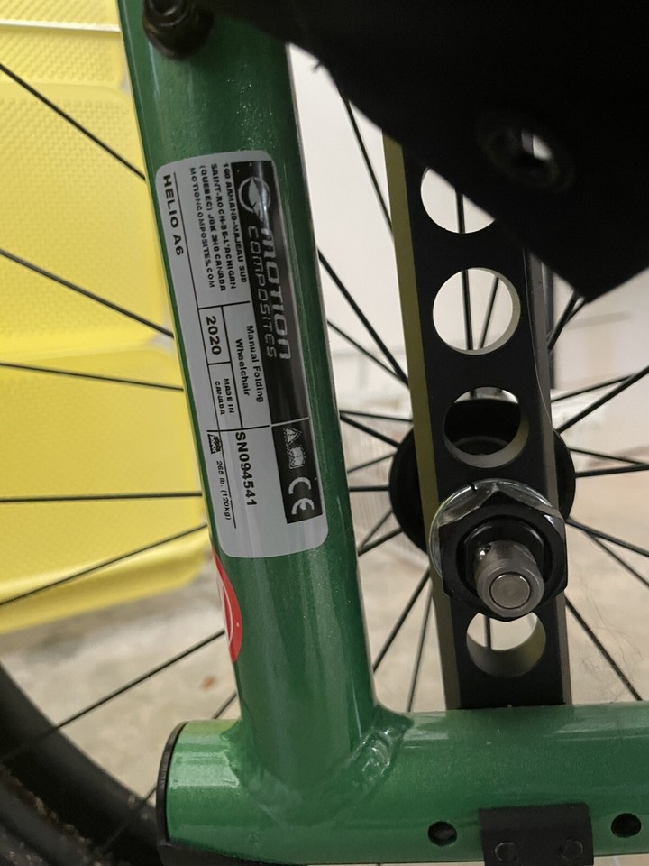 Motion Composites Helio A6 Manual Wheelchair with Newton Gravity Wheels