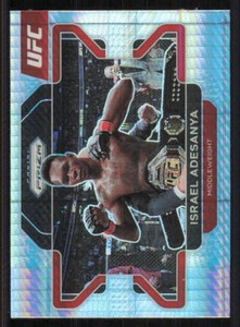 2022 Panini Prizm UFC Prizms Hyper #23 Israel Adesanya