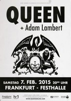 Queen - Live , Frankfurt 2015 | Konzertplakat | Poster