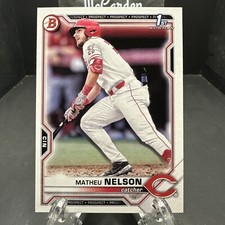 2021 Bowman Draft Matheu Nelson #BD-103 Cincinnati Reds