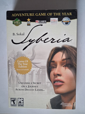 B. Sokal's Syberia; PC; (Brand New/Factory Sealed)