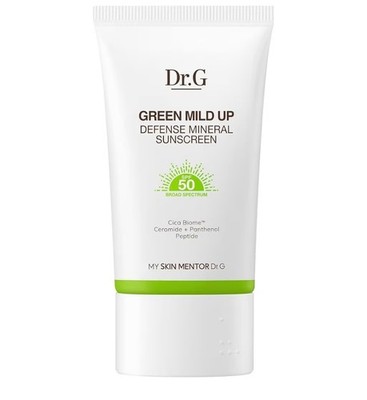 Dr. G Green Mild Up Defense Mineral Sunscreen - SPF 50 Broad Spectrum Korean...
