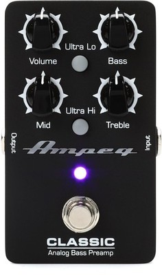 Ampeg Classic Analog Bass Preamp Pedal (3-pack) Bundle