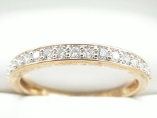 Genuine Diamond Eternity Ring In 9K Yellow Gold