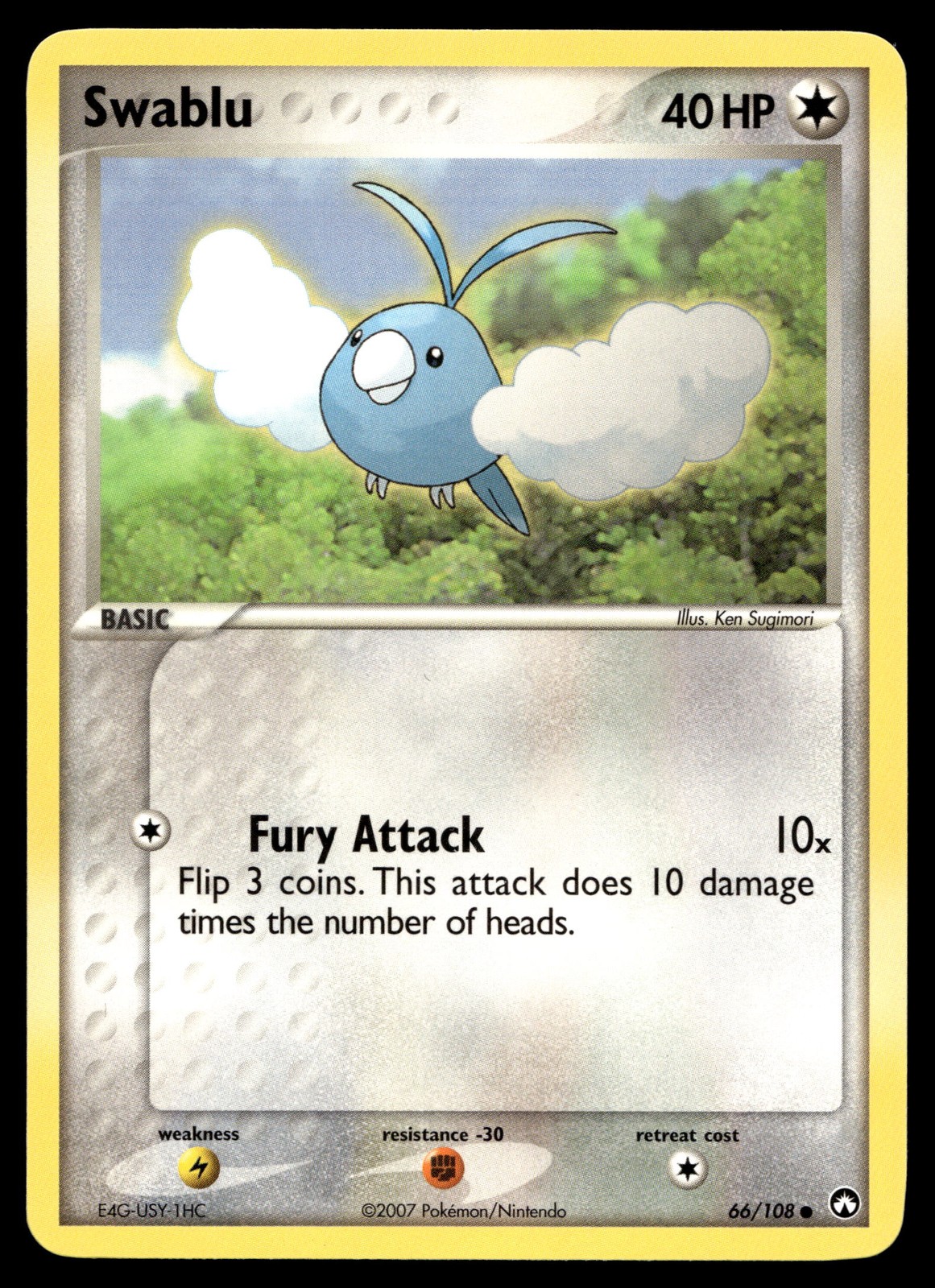 Swablu Pokemon Power Keepers 66/108 LP