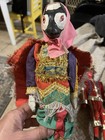 Vintage Antique Lot Of 2 Folk Art Dolls Colorful Handmade — photo 4