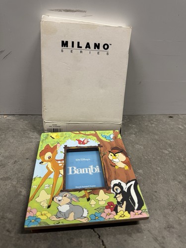 Cornice portafoto nuova vintage Milano Disney Bambi 2,25” X 3” rifinita a mano - Foto 3 di 5