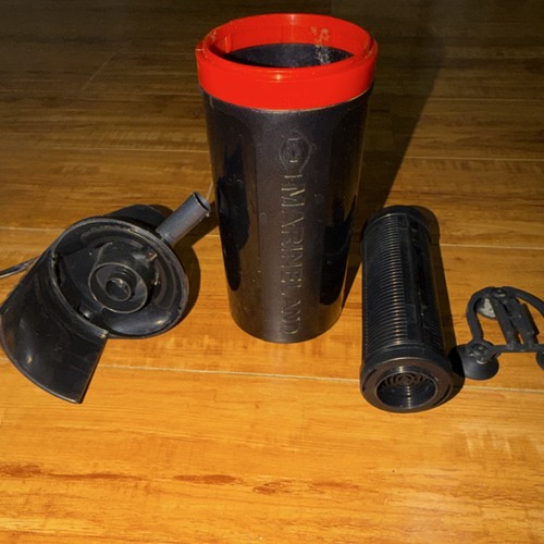 Marineland Canister Filter Black Cylinder Red Lid Filter Cartridge External