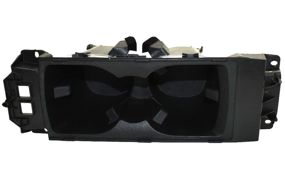 2015-2018 Ford Focus OEM console central frontal copo duplo porta-bebidas unidade preta - Imagem 2 de 4