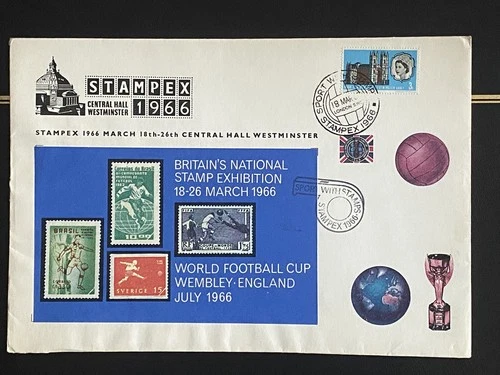 18/03/1966 UK GB Cover STAMPEX 1966 18th-26th March Westminster, 1966 World Cup