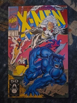 Marvel X-Men #1A Comic Book (Oct. 1991) Beast/Storm Cover