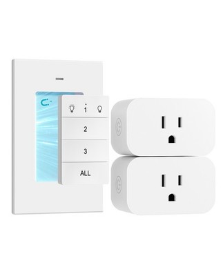 DEWENWILS Remote Control Outlet, Independent Control Wall Mounted Wireless Light