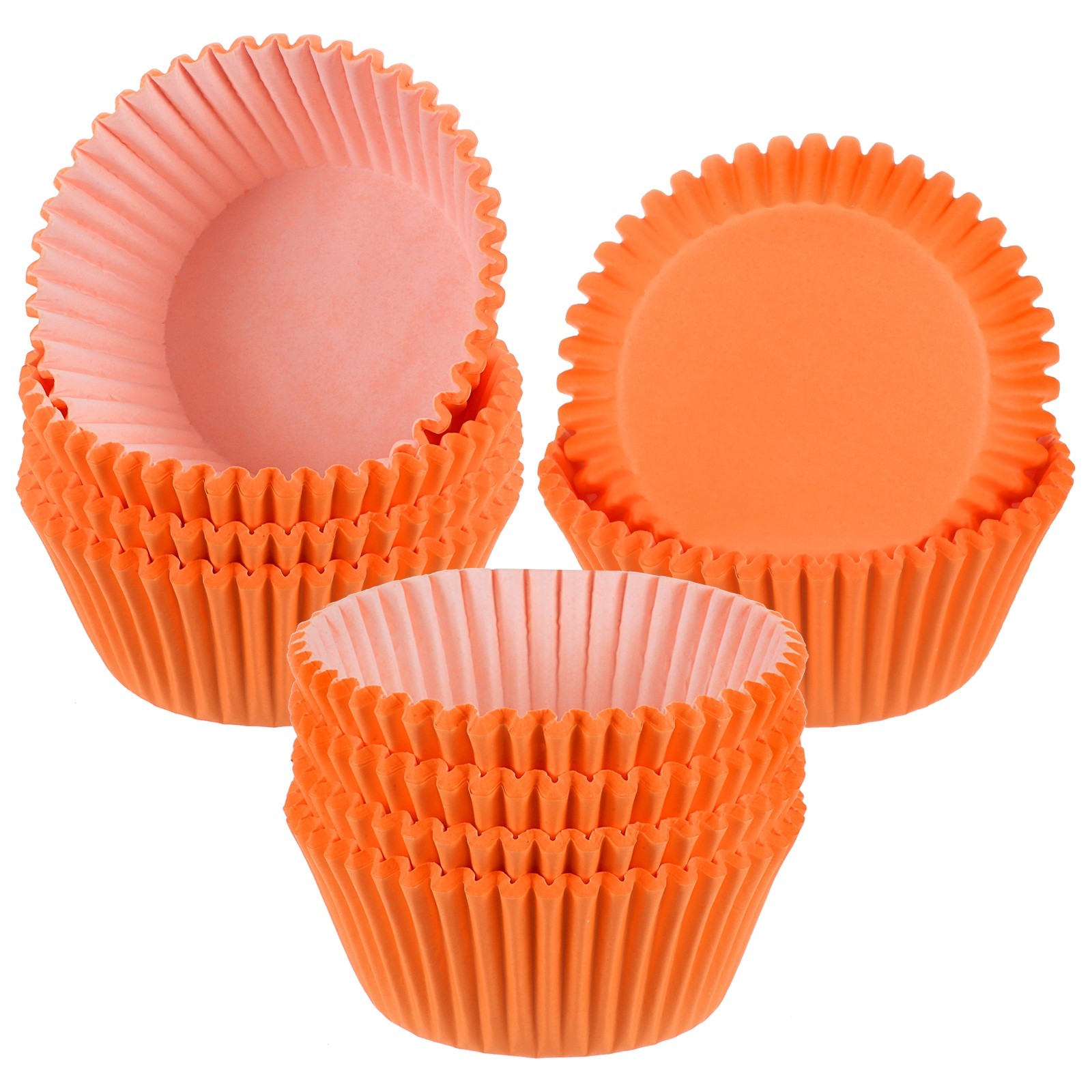 200-Pack Standard Cupcake Liners, Cupcake Wrappers for Wedding/Party[Orange]-image
