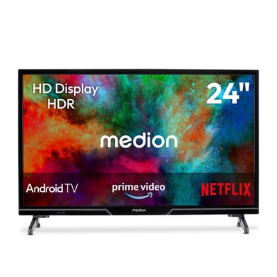 MEDION P8242500 24''HD Fernseher Android TV SmartTV HD Triple Tuner PVR Bluetooth