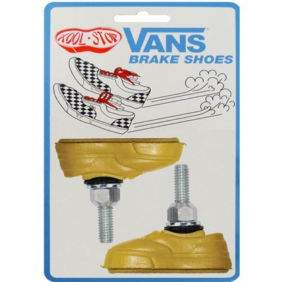 Kool-Stop Bremsschuhe T7 BMX Vans V-Brake, L=46,1mm für Aluminiumfelgen, gelb