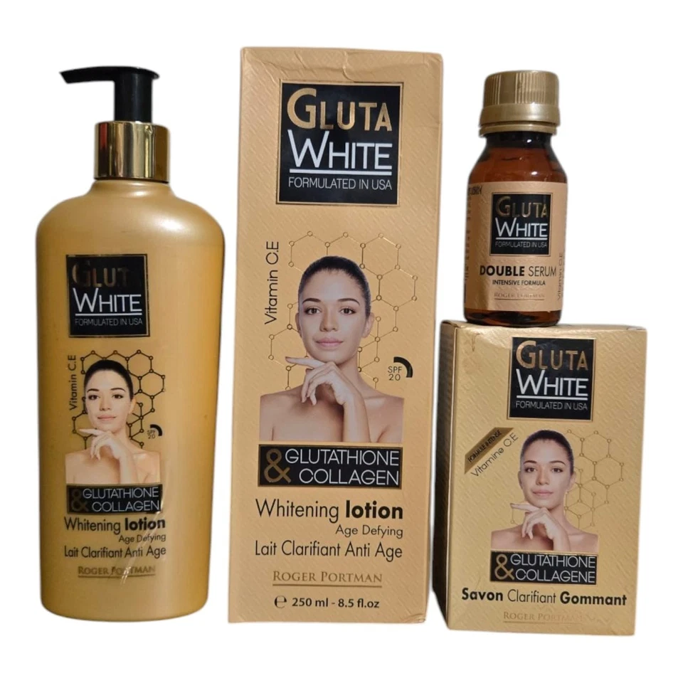 Gluta White Age Defying Lotion Wt Glutathione & Collagen 250ml + Soap+Serum 3in1 - Image 2 of 4
