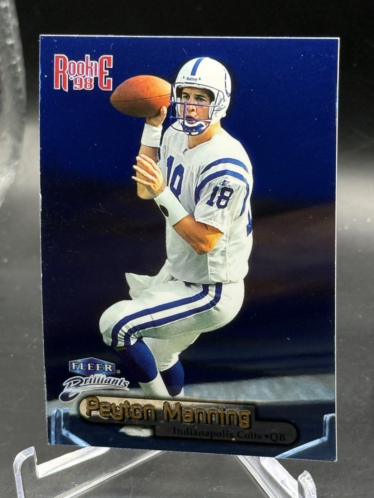 1998 Fleer Brilliants - Peyton Manning #120B Blue (RC)