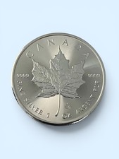 2020 Canada 5 Dollars Maple 🍁 Elizabeth II round - 1oz Fine Silver 9999