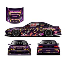 RC Auto Aufkleber Set, Decal, Livery 1/10 Drift Car Karosserie - LIMEFILMS-RC LowOrigin