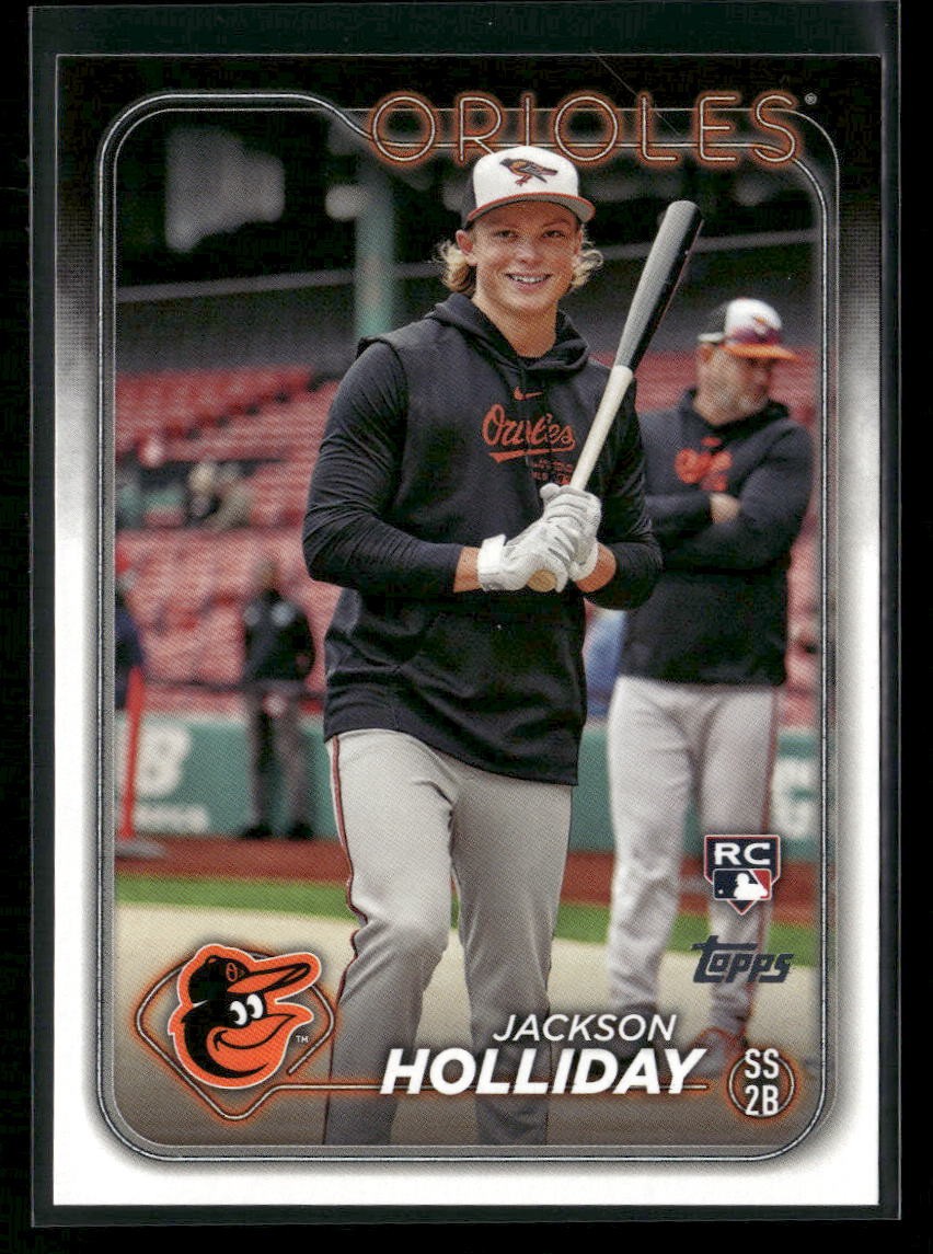 Jackson Holliday 2024 Topps Rookie RC Variations #697 Baltimore Orioles