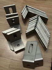 25 Mounting L Bracket For Solar Panel  1 1/2 X 3 1/4 Off Grid Roof Aluminum