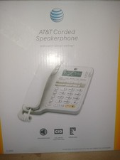 AT T 2909 Phone - White Corded Speakerphone Caller Id Call Waiting New Sealed