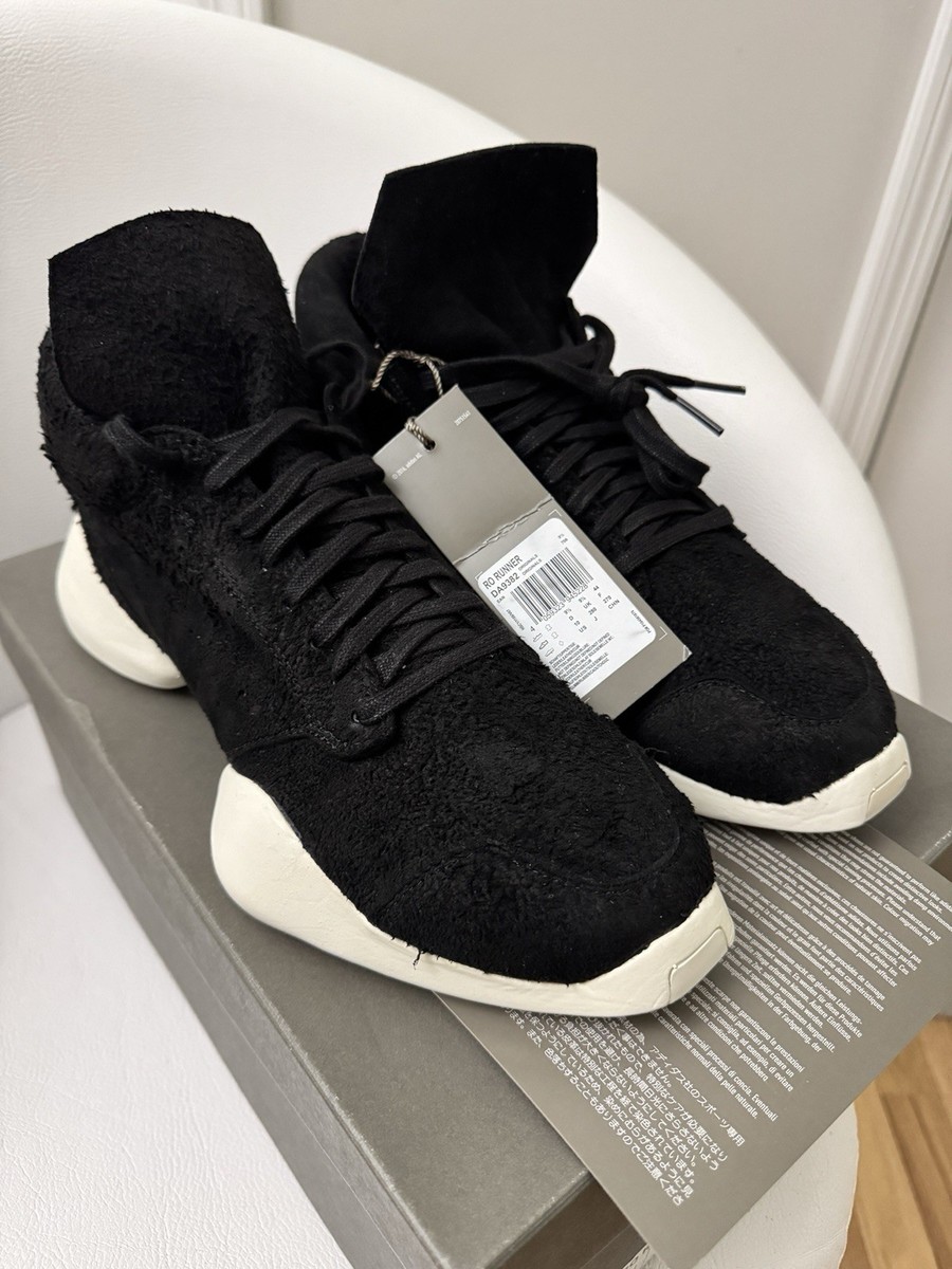 靴 Rick Owens Adidas x Rick Owens Runner Soft Black (DA9382) Men's Size 10 US | eBay