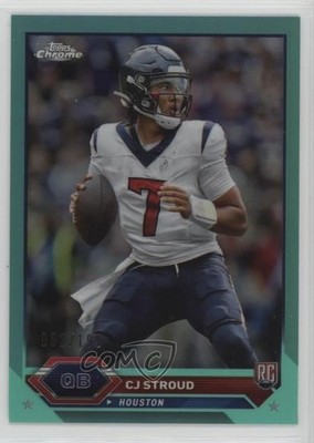 2023 Composite Topps Chrome Aqua Refractor 92/199 CJ Stroud #2 Rookie RC 0q21