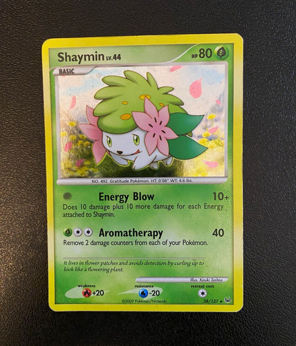 Shaymin 38/127 Platinum 2009 Regular Basic Rare Pokemon TCG 80 HP English