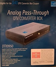 Digital Stream DTX9950 Analog Pass Through DTV Converter Box with Remote