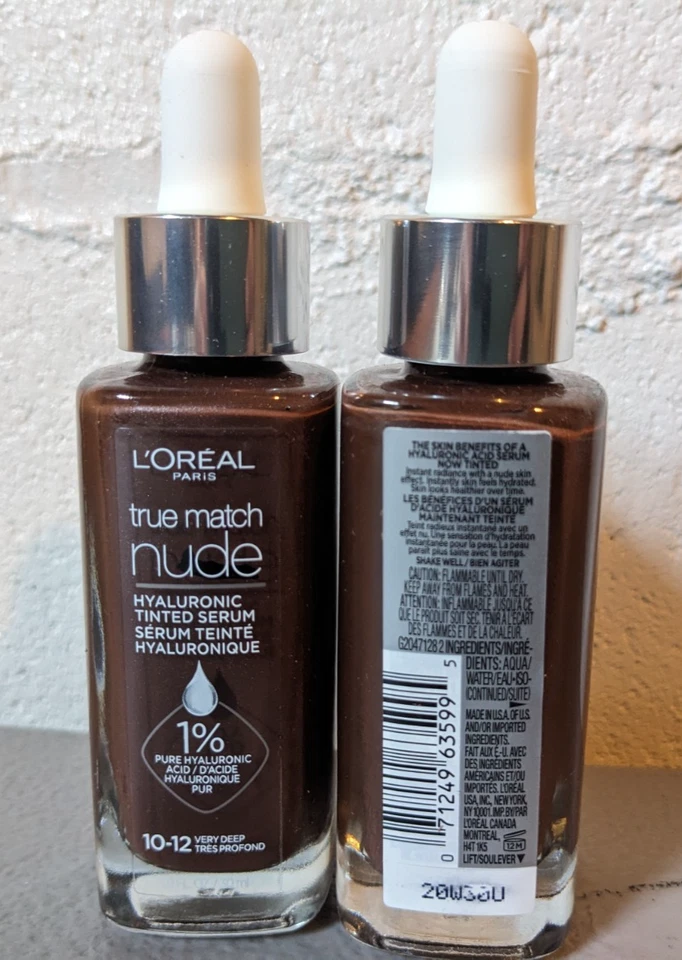 LOT of 14 L'Oreal True Match Nude Hyaluronic Tinted Serum Shade 10-12, Very Deep - Image 2 of 2