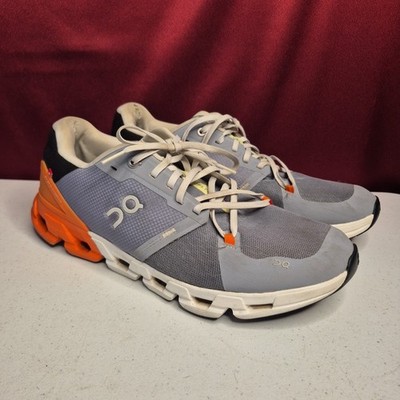 On Cloudflyer 4 Helion Running Shoes Men s 11.5 Sand Flame Mesh Athletic Gym