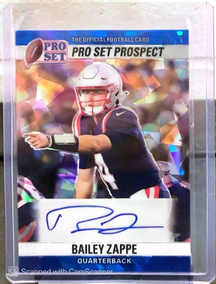 Bailey Zappe Rookie Autograph 25/25 Pro Set Bookend CHIEFS  Mahomes Backup QB