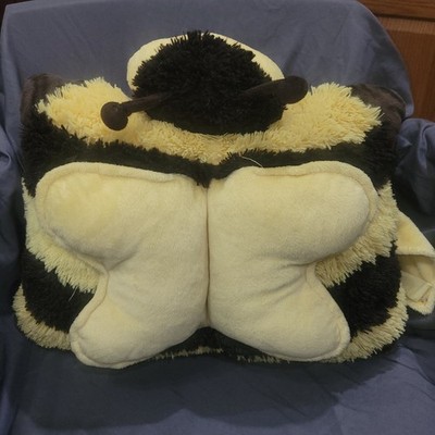 Pillow Pet Bumbly Bumble Bee 18'' Plush Original Yellow Brown Retired 2010