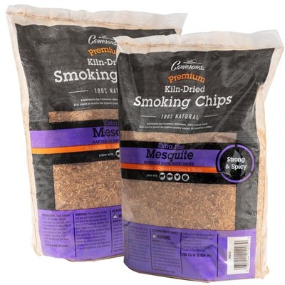 Products Smoking Chips - (Mesquite) - Kiln Dried, 4 Pound Bag, 260 cu. in. - ...