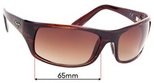 SFx Replacement Sunglass Lenses fits Maui Jim MJ202 Peahi - 65mm Wide