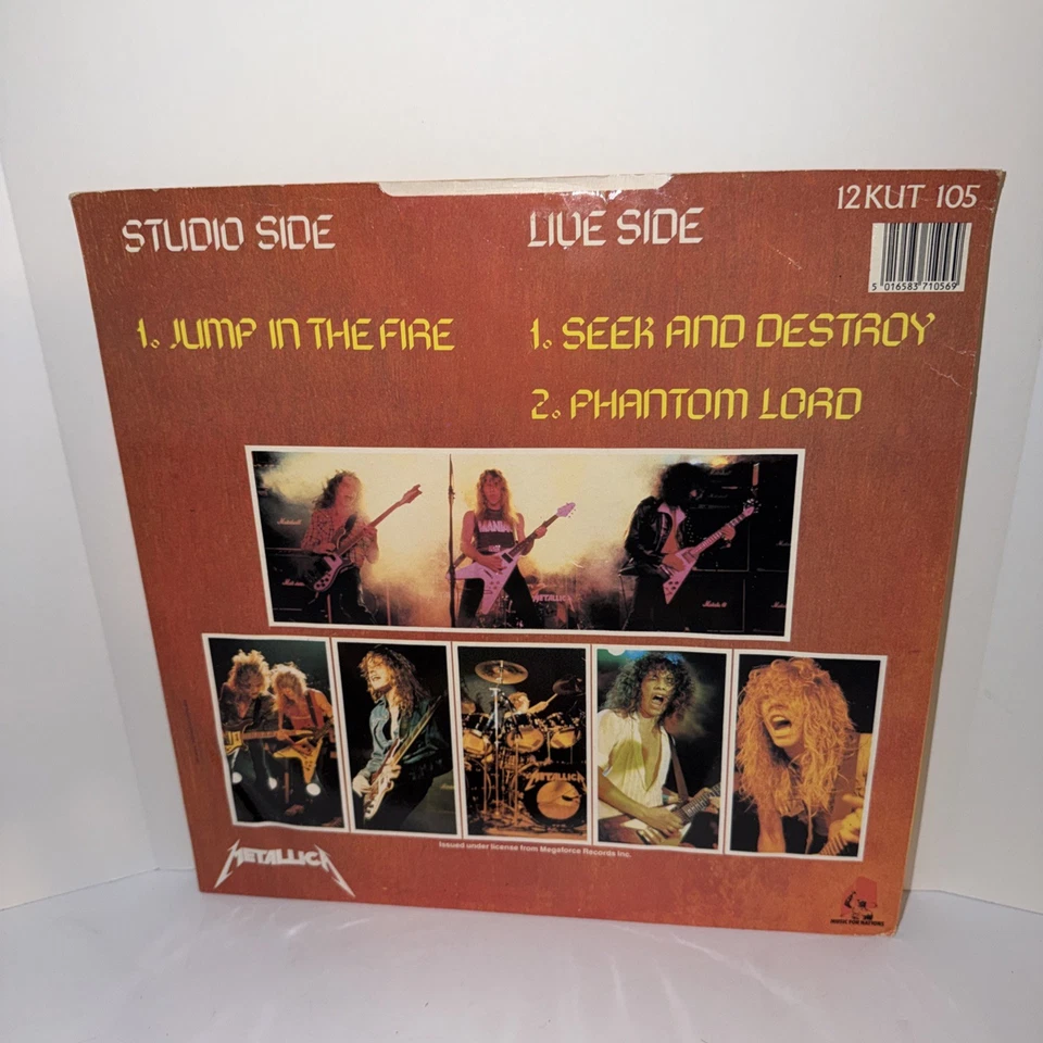 Metallica Jump in the Fire MFN Music for Nations 12KUT-105 12" Inch Vinyl Foto 4 de 4