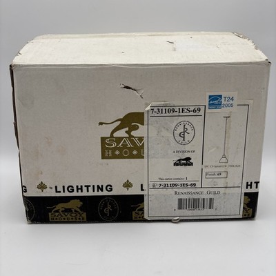 Savoy House Lighting Renaissance Guild 7-31109-1ES-69 CF-Spiral 13W2700k VTG NEW