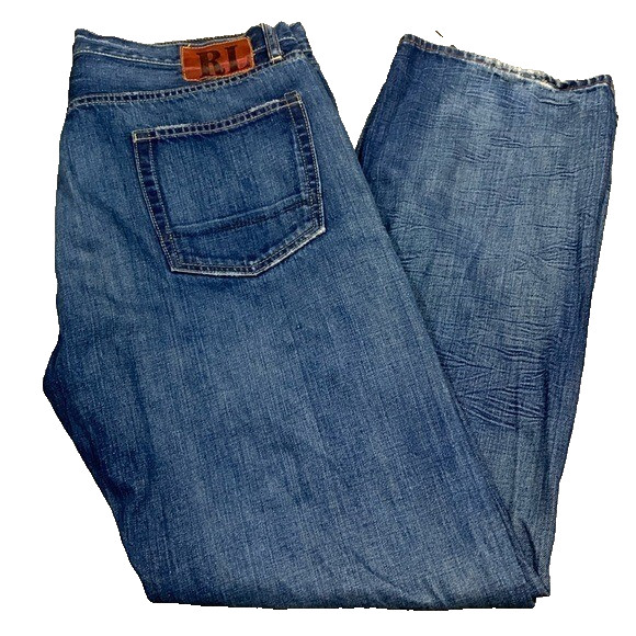 Ralph Lauren Polo Jean Co. Vintage Ashmore Original Straight Leg Distressed Jean