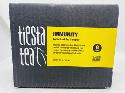 Tiesta Tea Loose Leaf Rooibos Sampler Set 8 Unique Blends Caffeine Free Immunity