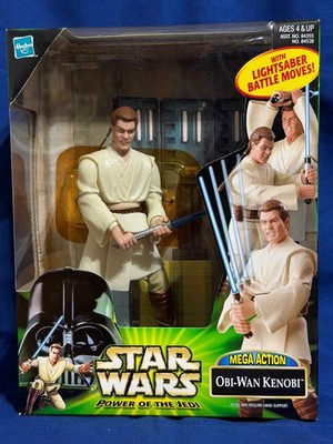 Star Wars Obi-Wan Kenobi Mega Action Power of the Jedi Lightsaber Attack Moves