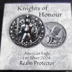 U.S. Mint American Eagle 2024 1 oz Silver Realm Protector Knights Antique