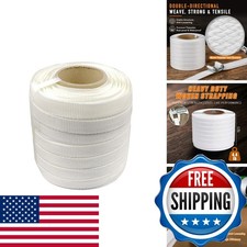 NVOYAJUAN Heavy Duty 3/4" x 330' Woven Cord Strapping Roll 6" x 3" Core Size