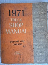 1971 Truck Shop Manual Vol. 1 Chassis